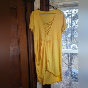 Shein Vibrant Yellow Dress Size 2XL